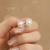 【优雅无尽】S999纯银淡水珍珠镂空莫比乌斯耳钉【YXS-F6399】 商品缩略图2