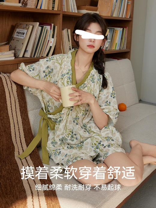 裁缝学苑AS522带胸垫防凸点系带短袖短裤套装纸样女装家居服样板图纸 商品图5