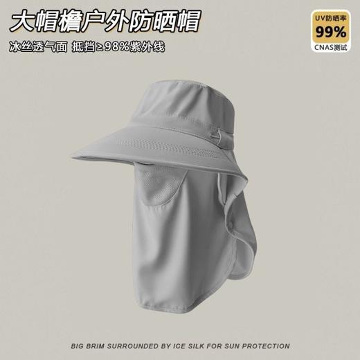 全方位防晒透气遮脸面罩夏季护颈一体太阳帽紫外线户外遮阳帽女夏 商品图5