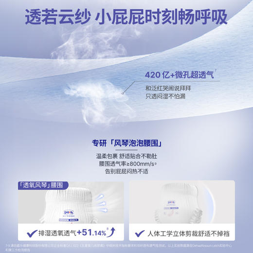 露安适白钻柔护羽柔婴儿日夜用纸尿裤拉拉裤M-XXXXL码（白钻柔护与柔护羽柔新包装混发） 商品图2