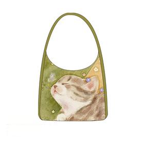 夏日小憩 猫咪与蝶 帆布包