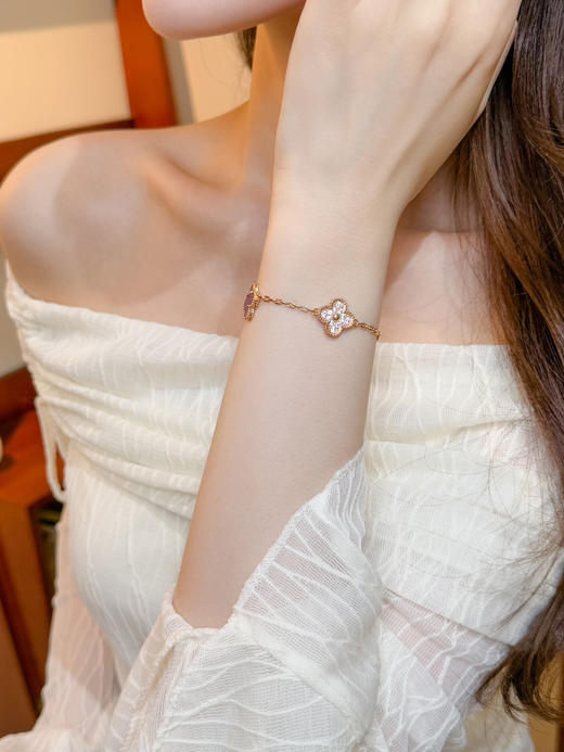 ✨今年🌞夏天真的太偏爱“紫色”了💜  1990人间富贵“紫”系列四叶草项链/手链📿，这样搭配一套简直不要太爱了😘 商品图4