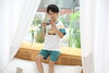 【单件6折/2件5折】【秀黛】男童撞色短袖套装儿童夏季睡衣L2441007T【门店同款】 商品缩略图5