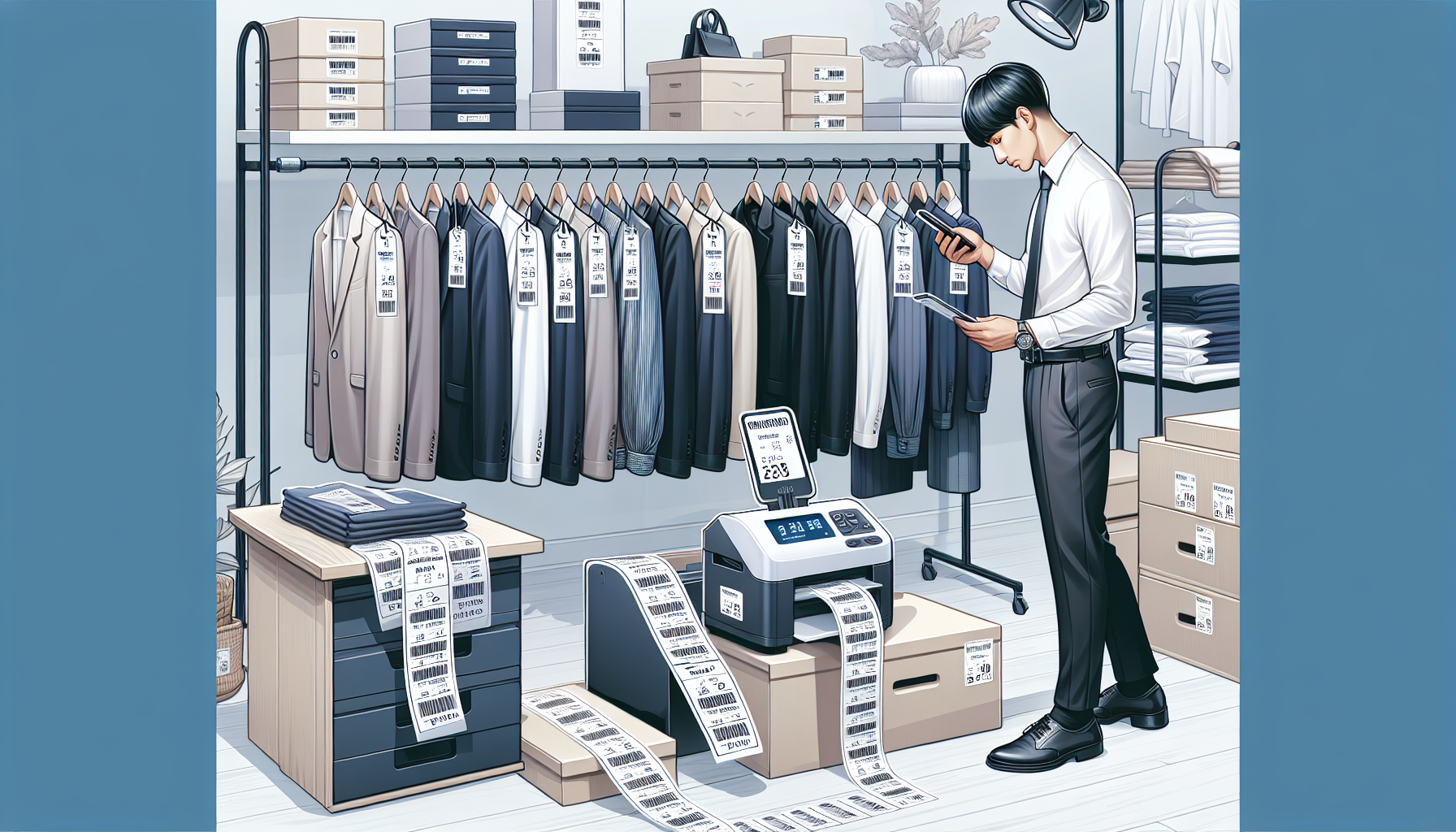 如何高效批量生成服装吊牌标签？
