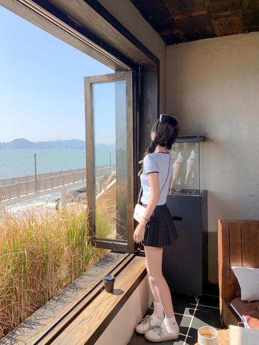 <曾小咸推荐>现货秒杀！卖完不补 ！微信打折价！蝴蝶结短款短袖T 日常79.99/件 立减40 秒杀39.99/件！！ 商品图8