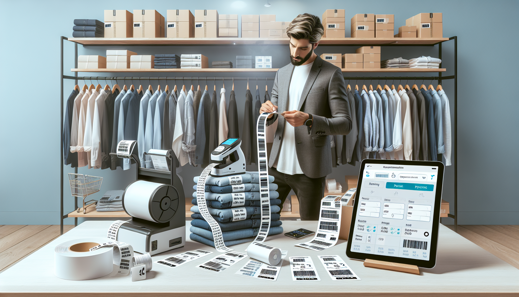 服装店批发拿货后怎么安全改标？