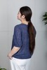 ✨【现货 48小时内发货】不缩水不闷汗，亚麻莱赛尔腈纶面料，正码正拍，经典合身版，细腻镂空肌理，💙清爽蓝色系，打造松弛感！简约圆领镂空肌理短袖针织衫上衣 商品缩略图5