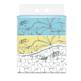 清风超质感系列抽纸3包一提（3层110抽）AR33LS1 两提