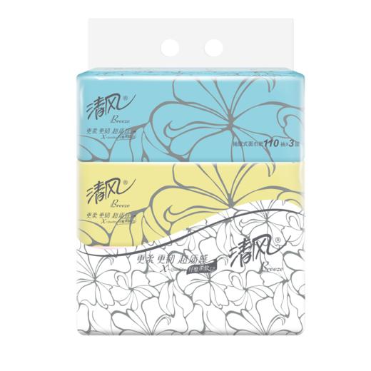 清风超质感系列抽纸3包一提（3层110抽）AR33LS1 两提 商品图0