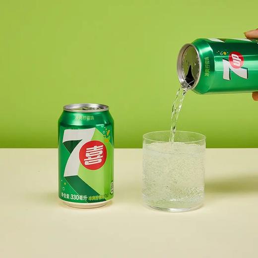七喜冰爽柠檬味汽水六连罐330ml*6罐/组（A2-02-01） 商品图1