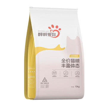 醇粹爱你猫粮全阶段成猫幼猫通用鸡肉益生菌鱼油10kg20斤【宠物金选】 商品图2