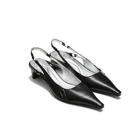 [捡漏价]lost in echo2024春季新款通勤时尚尖头高跟鞋细扣带裸跟猫跟鞋女