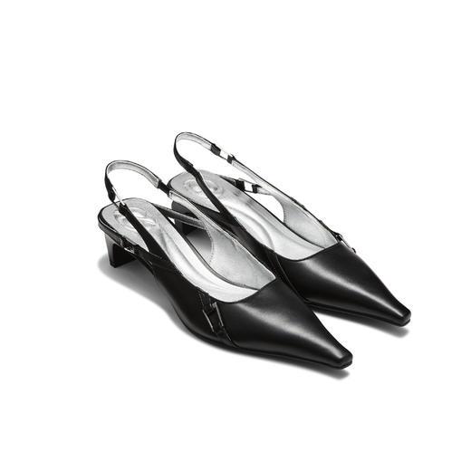 [捡漏价]lost in echo2024春季新款通勤时尚尖头高跟鞋细扣带裸跟猫跟鞋女 商品图0