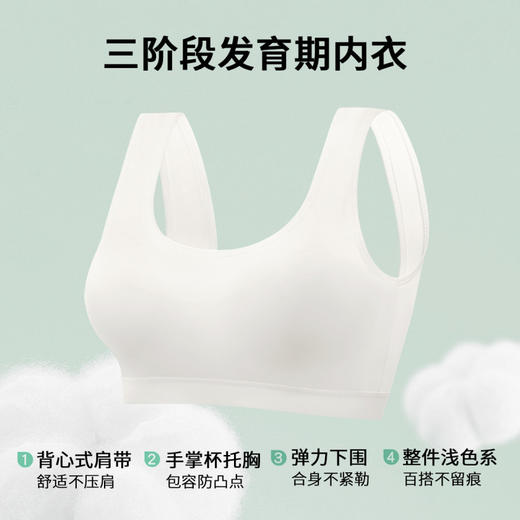 悦动轻舞 少女文胸(VIP)【三阶段初高中生少女文胸】内衣14-18岁无痕防凸点文胸 商品图4