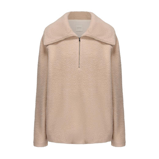 【暖冬布朗尼】廓形造型大翻领宽松卫衣 商品图4