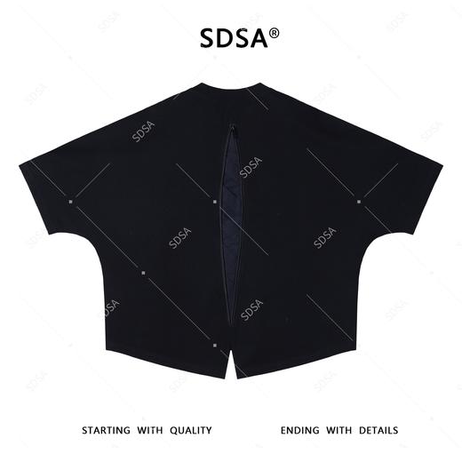 T4155夏季高级感新款男士简约纯色后背拉链装饰设计短袖T恤休闲时尚 商品图1