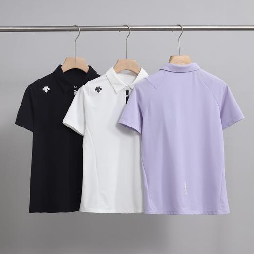 点此购买 迪桑特夏季高尔夫FIELD女士防晒修身短袖POLO衫 QK 324076 商品图1