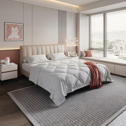 顾家家居整装 奶油风 皮艺床KZ.B1080PQ1糖梦 商品图2