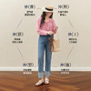 【严选】【四面弹】诗凡黎九分翻边直筒牛仔裤2025秋新款高腰窄版薄烟管裤7G6450781 商品缩略图2
