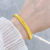【限时克减150元】足金999.9 古法黄金镂空丝绒细腻拉丝固口手镯（面宽约6.5-6.9mm）(ANWGFSZ00976)预售产品下单后不退款不退货不换货不补差价 商品缩略图2