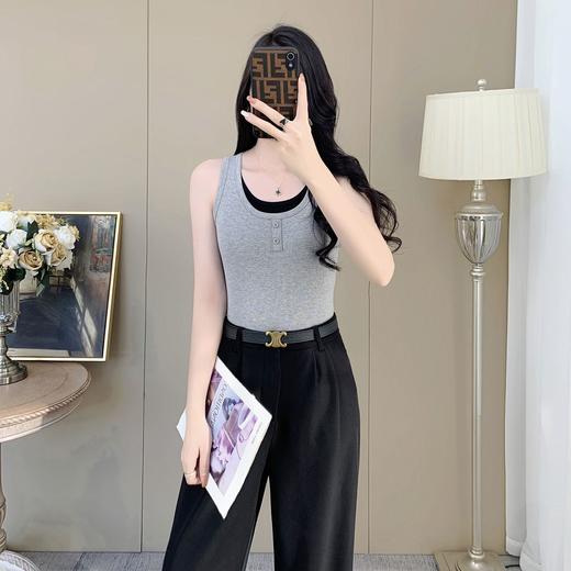 【99元2件】女士夏季假两件纽扣背心外穿吊带【FF25512】 商品图3