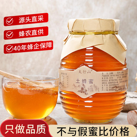 严选 | 太行山土蜂蜜 土蜂蜜1000g+赠500g枣花蜜或500g洋槐花蜜 花香浓郁 甜而不腻 商品图0