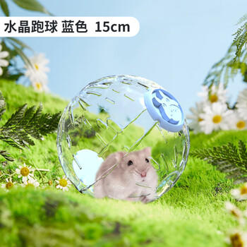 宠尚天 仓鼠跑球运动玩具外带出门金丝熊滚轮跑球水晶球跑球15cm 商品图1
