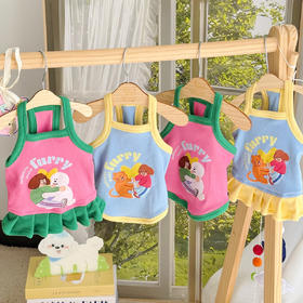 【毛孩子专属版型，不松不垮不臃肿】宠物猫咪狗狗衣服夏季薄款 泰迪比熊小型犬小猫春夏装 可爱吊带-QQ