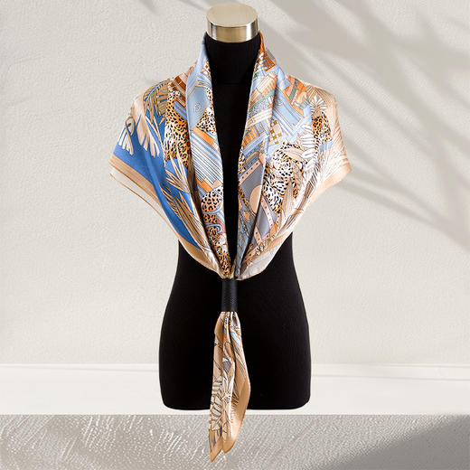 鑫缘 高档真丝素绉缎方巾 GD0008 商品图10