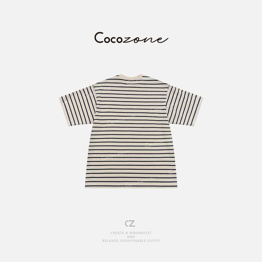 COCO ZONE 刘一一“航海T恤”天然柔和质感亲肤透气T恤 CD2A1486 商品图1