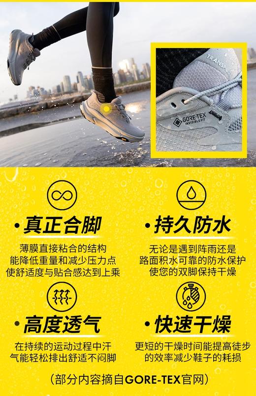 HOKA ONE ONE 男女款冬户外畅行防水徒步鞋TRANSPORT GTX舒适登山鞋 商品图3