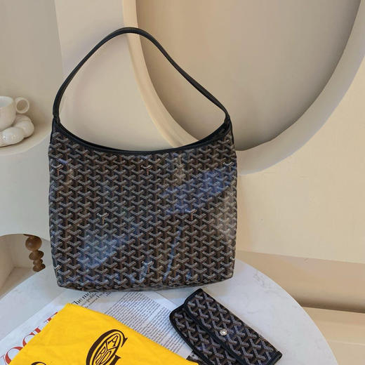 戈雅 hobo 黑色 老花 单肩包 商品图0