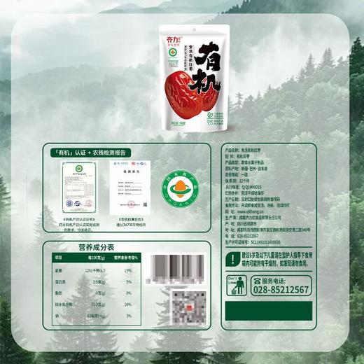 齐力免洗有机红枣 100g/袋 商品图4