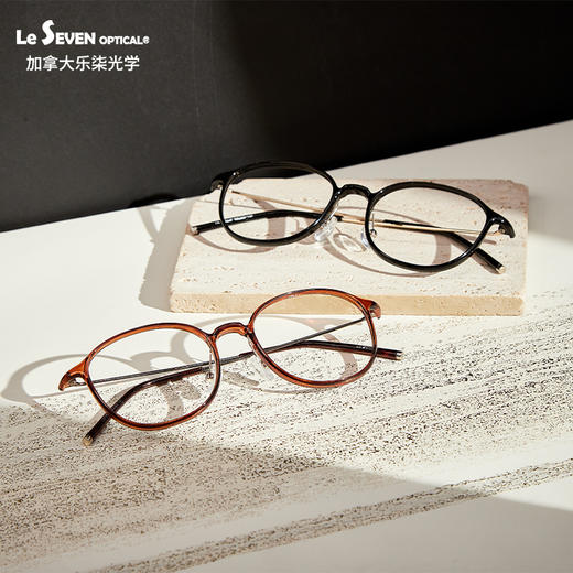 【森哥优选】乐柒 成人防蓝光眼镜护目镜透色素颜框女大框百搭Feather  ‘不可配度数’ LeSeven 商品图1