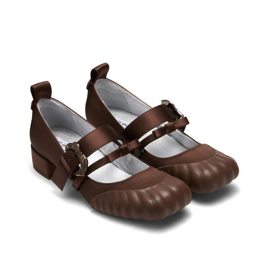 [捡漏价]lost in echo2024春夏新款设计师品牌方头双扣带浅口芭蕾舞单鞋女 商品图0