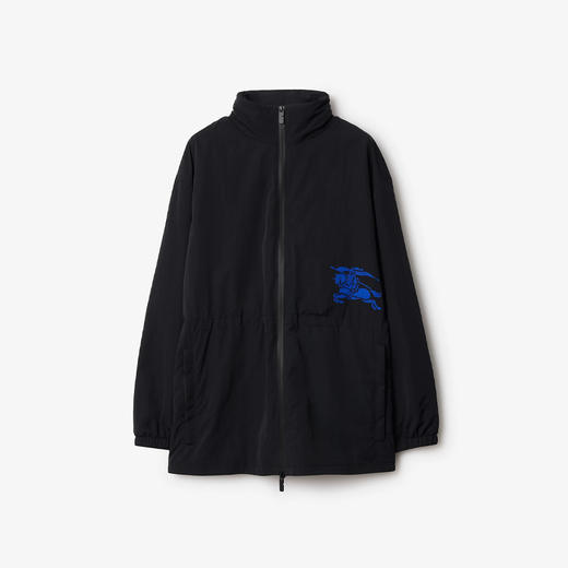 BURBERRY 巴宝莉 女士马术骑士图案贴花尼龙夹克外套 黑色 8104108 A1189 商品图0