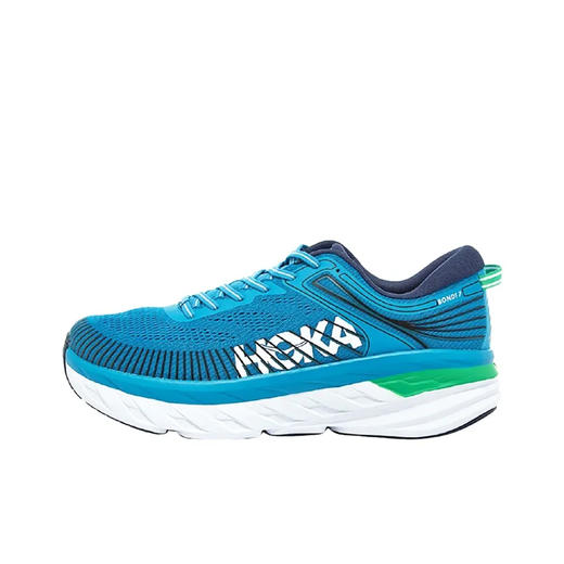 HOKA ONE ONE Bondi 7 舒适百搭 织物网布减震防滑耐磨透气轻便回弹 低帮跑步鞋 商品图1