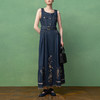 【林栖设计小店】【现货】天丝牛仔连衣裙2025秋季新款无袖时尚长裙女1953126 商品缩略图2