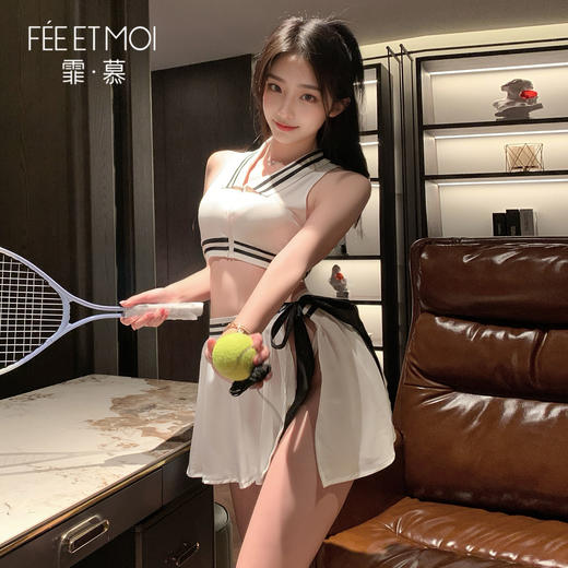 【情趣内衣】霏慕 网球女神运动分体套装ZY38 商品图3