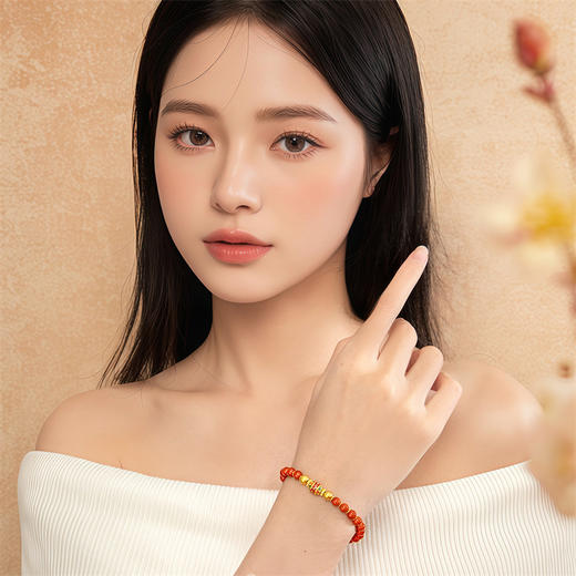 慧光文殊菩萨 足金古法金手链 黄金中国风项链时光臻藏系列【按克计价黄金2】MEMORA诗普琳GB297501 商品图2