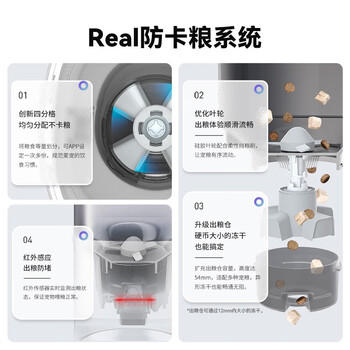霍曼（Homerun）Real智能自动喂食器猫粮定时猫咪自动投食器（配陶瓷碗） 商品图1