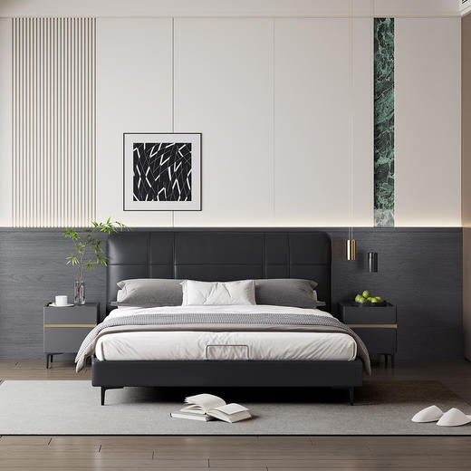 顾家家居整装 现代简约 皮艺床KZ.B1071PQ1 悠悠 商品图2