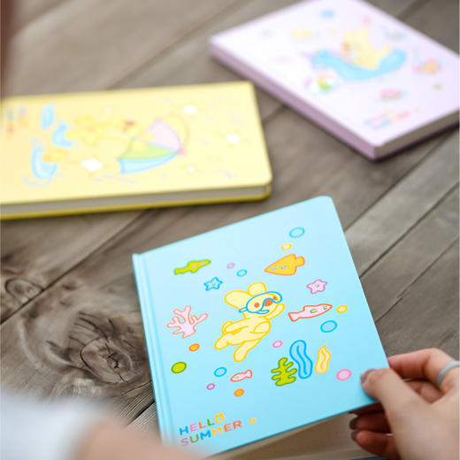 夏日系列团团硬面笔记本 商品图1