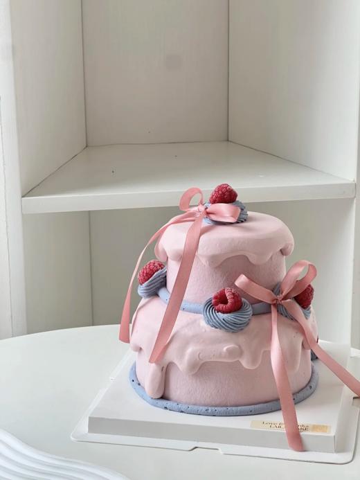 ins小双层蝴蝶结丝带蛋糕-低糖处理无添加 商品图3