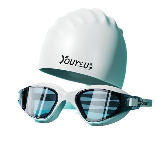 佑游泳镜高清防水防雾大框游泳眼镜成人男女泳镜游泳专业装备批发 商品图4