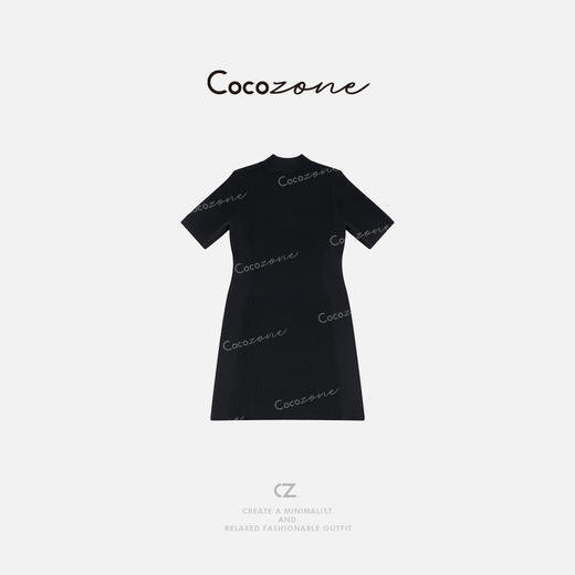 COCO ZONE 刘一一  “菱格美学”修身版型层次感连衣裙 CD2A1538 商品图1