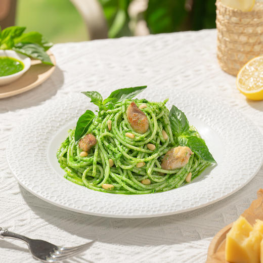 良工坊罗勒青酱鸡肉意面195g 商品图2