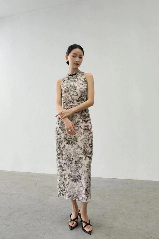 Le Malene 水墨印花无袖连衣裙 20901 商品图2