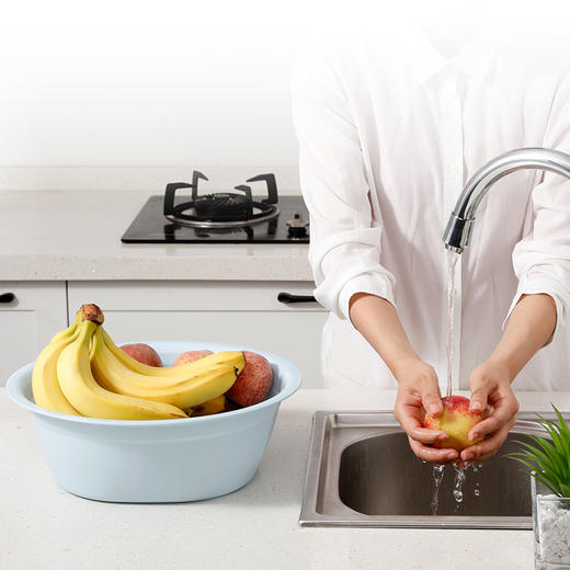 【批发】美丽雅简雅方圆脸盆颜色随机直径340mm 1件 商品图6