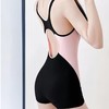 连体泳衣女式竞速专业游泳馆学生保守显瘦泳装平角裤新款竞技速干 商品缩略图3